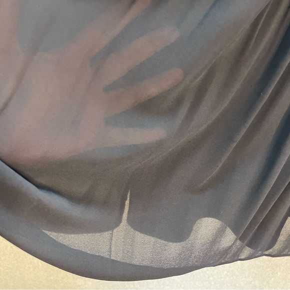 Gap Flutter Sleeve  Cinch Waist Navy Blue Midi Dress - Picture 7 of 13